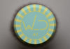 "Aqua Lemon Stripe" Nimbus with 29mm A1 fan knot